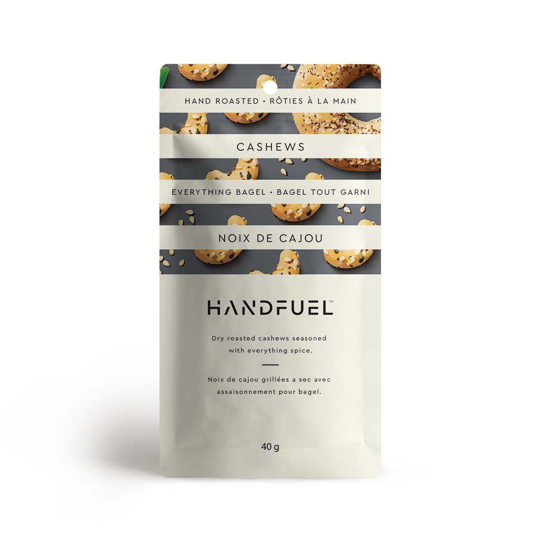 Everything Bagel Cashews 40g | Handfuel