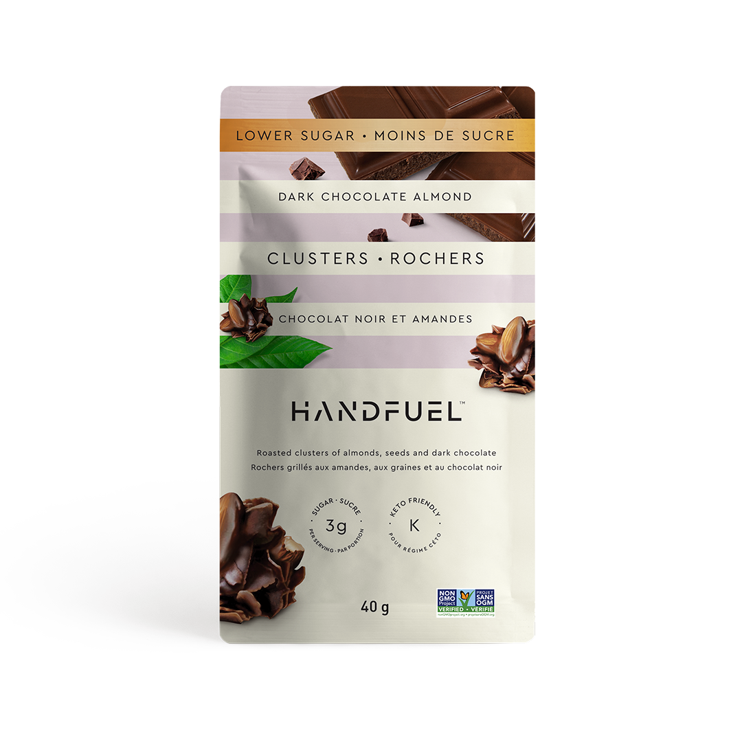 Dark Chocolate Almond Clusters 40g | HandFuel