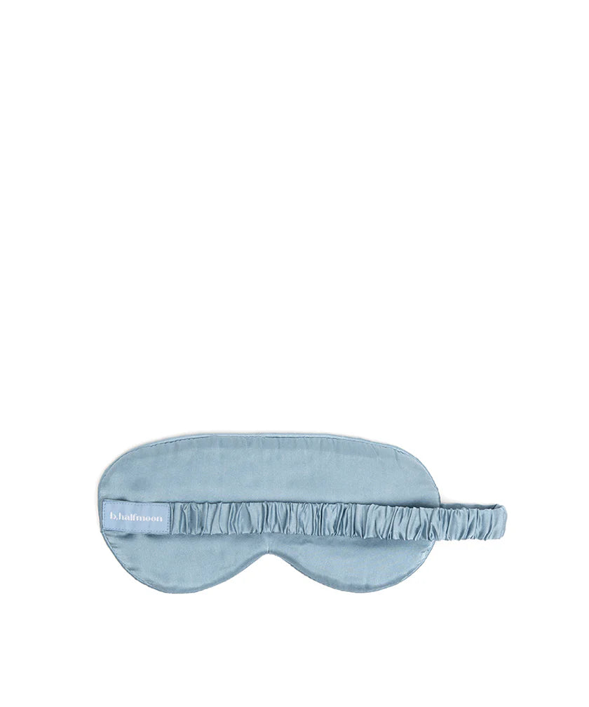 Stone Blue Silk Sleep Mask | B,Halfmoon