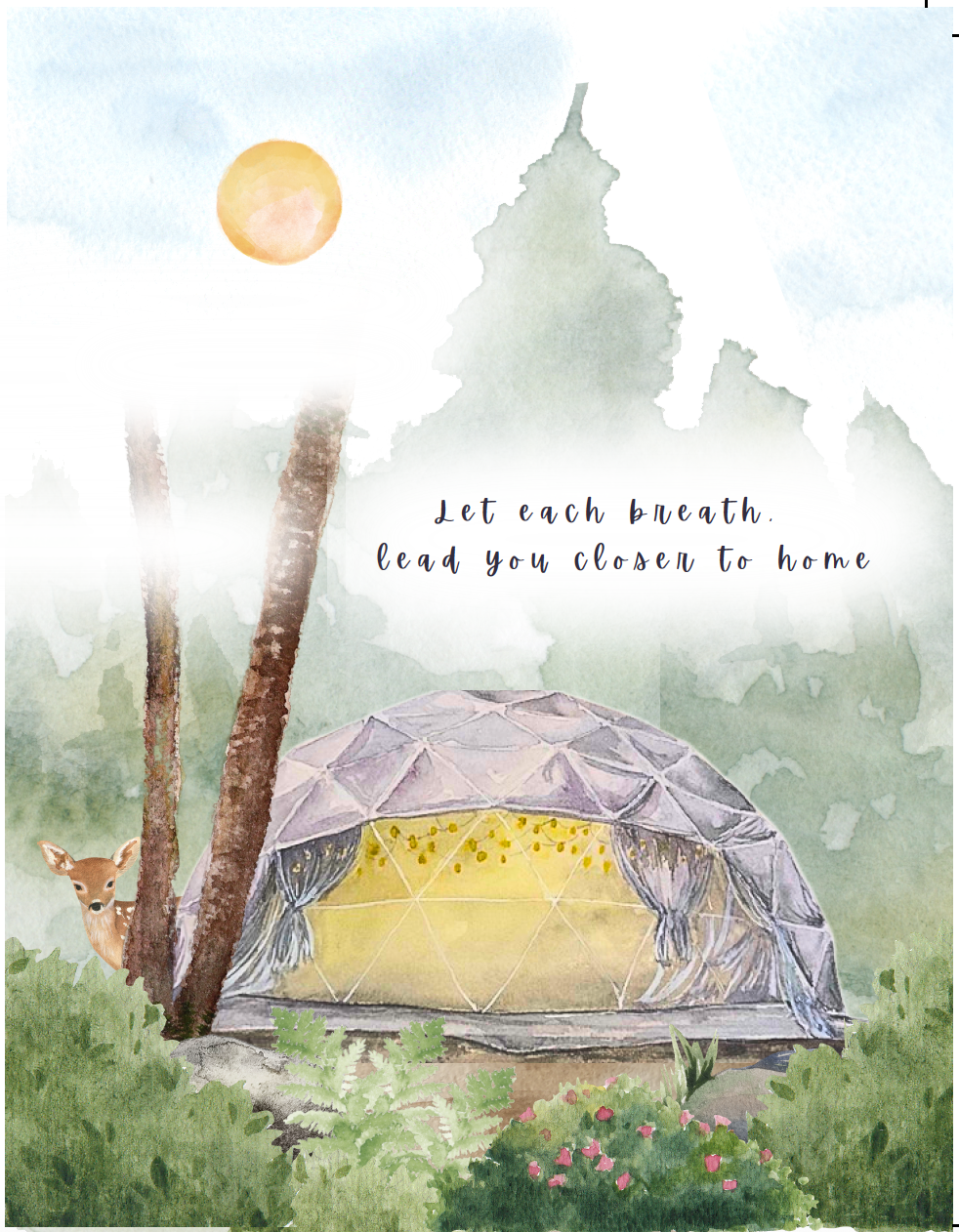 Nectar Greeting Card | Blossoming Art by Rose Kang