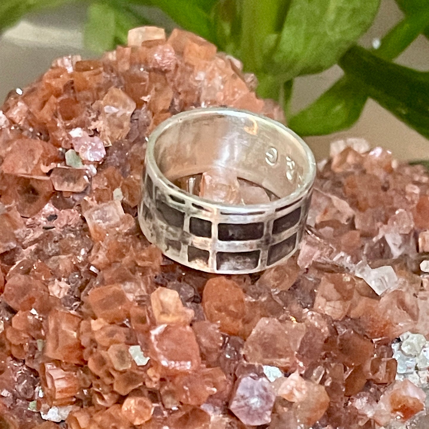 Textured Geometric Ring | Galili Ellis