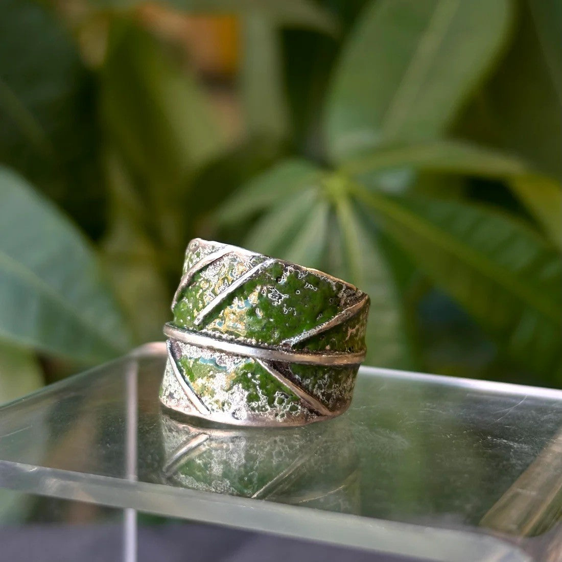Green Sage Leaf Ring | Galili Ellis