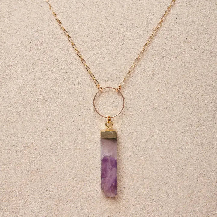 Nova // Amethyst Prism Necklace