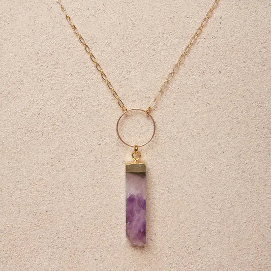 Nova // Amethyst Prism Necklace