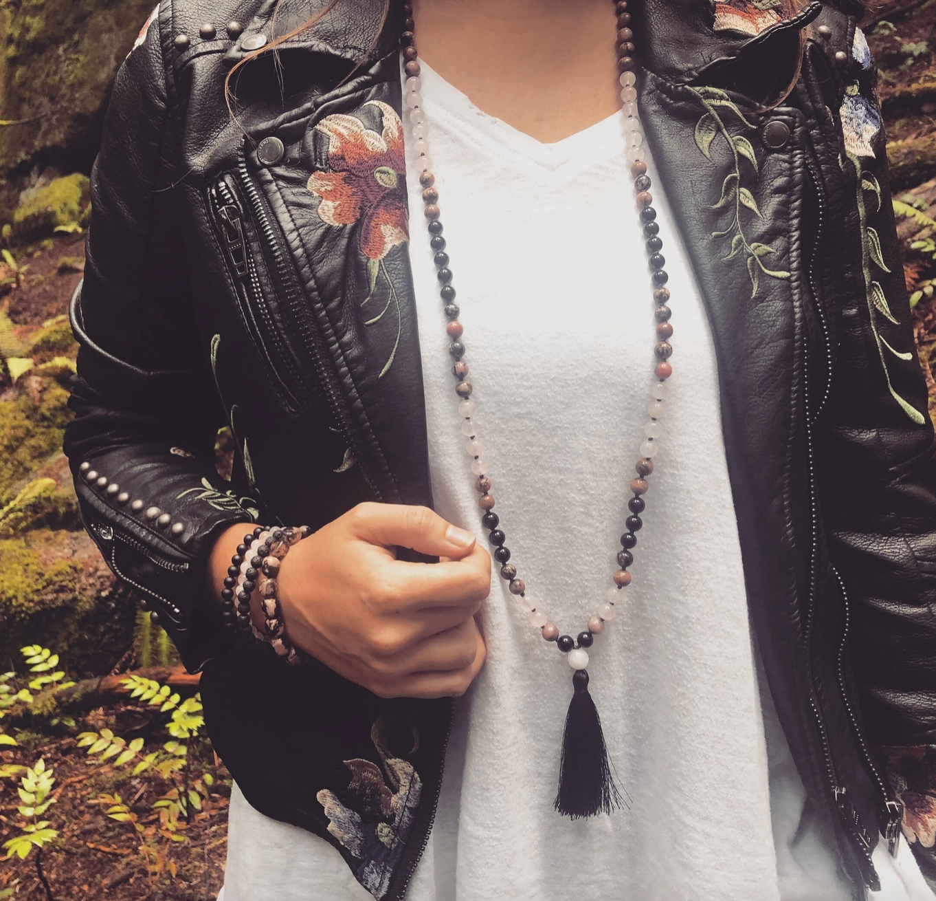 Love Stoned 108 Bead Mala Necklace | Salt and Moon
