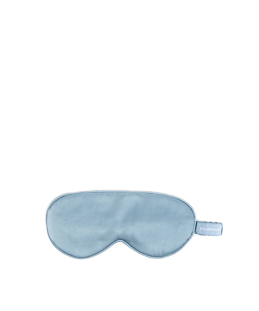 Stone Blue Silk Sleep Mask | B,Halfmoon