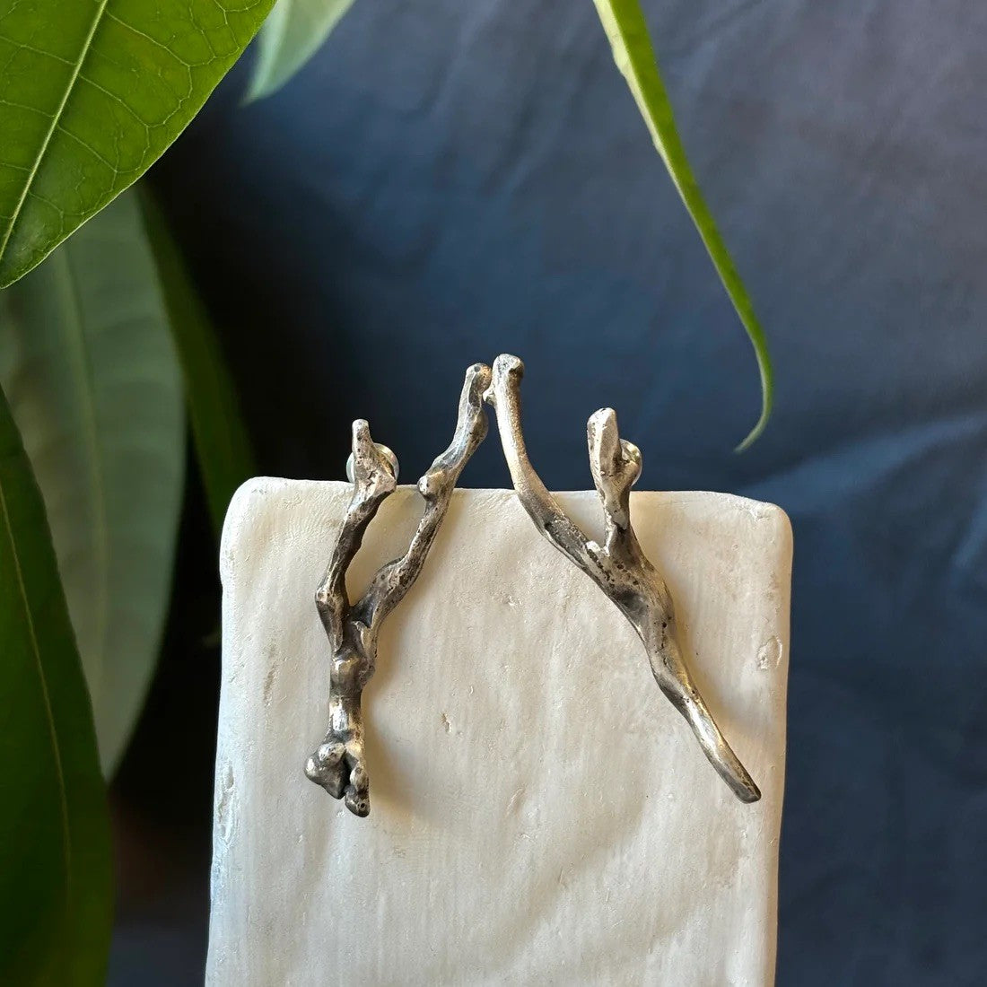 Silver Twig Earrings | Galili Ellis