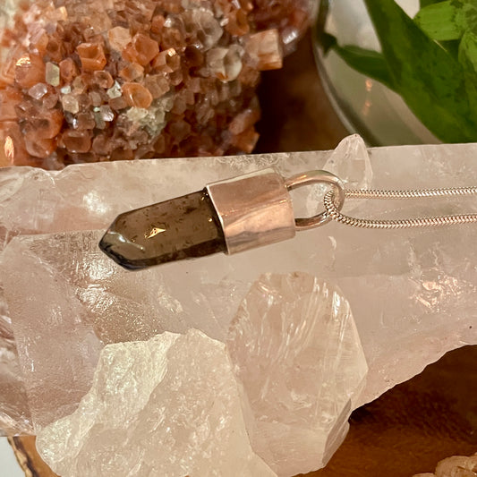 Silver Smokey Quartz Pendant Necklace | Galili Ellis
