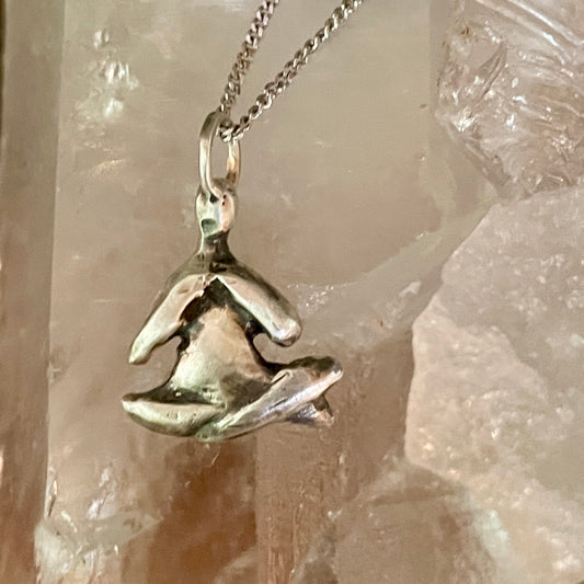 Small Yogi Pendant on Silver Chain | Galili Ellis