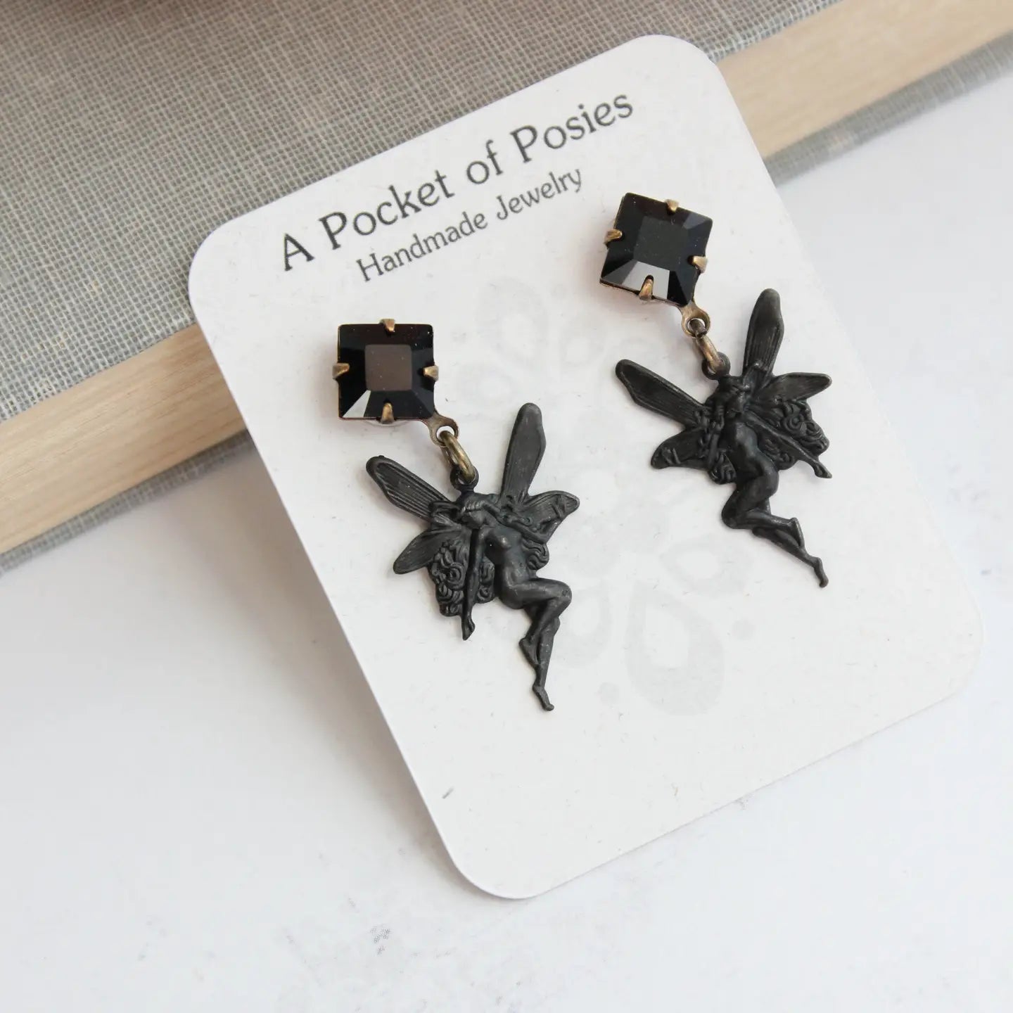 Black Fairy Earrings