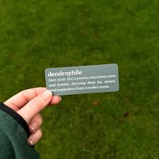 Dendrophile Definition Sticker | Tree Lover | Nature Lover