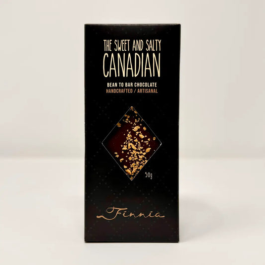 Chocolate Bar |The Sweet and Salty Canadian Dark Chocolate Bar, Bean To Bar | Finnia Chocolate and Cacao (Copy)