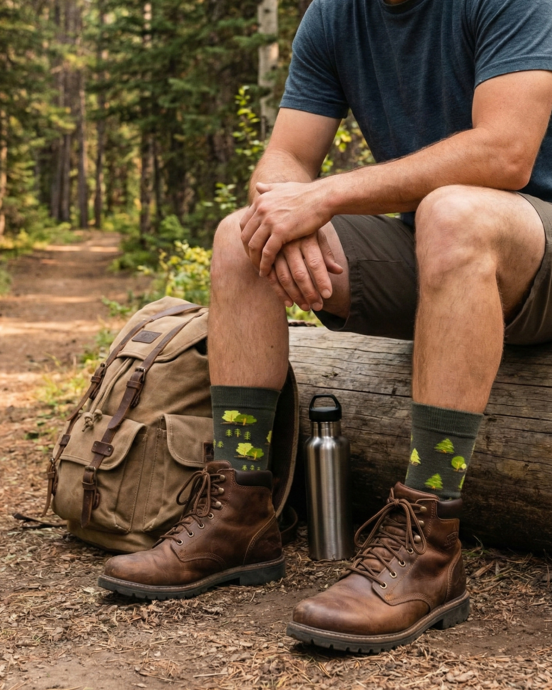 Friday Sock Co. - Men's Trees This Did Good Socks - Novelty Gift for Dad