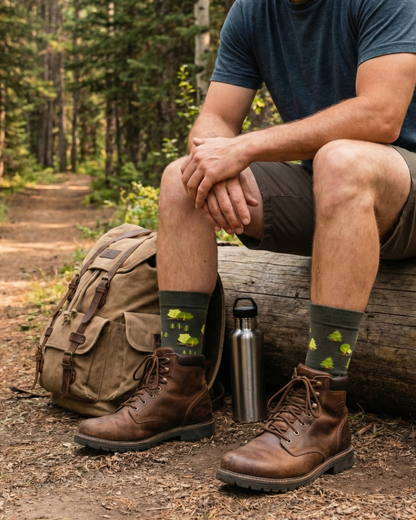 Friday Sock Co. - Men's Trees This Did Good Socks - Novelty Gift for Dad
