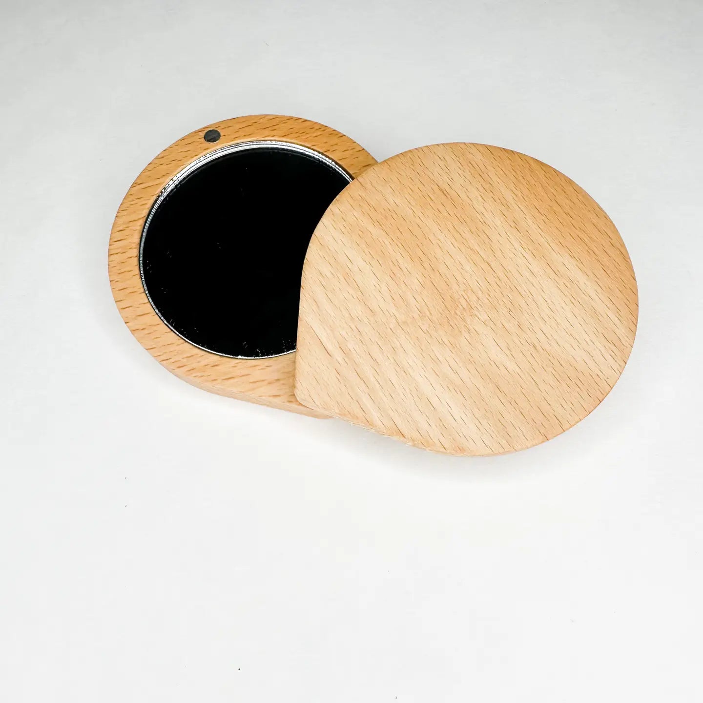 Wooden Travel Makeup Mirror