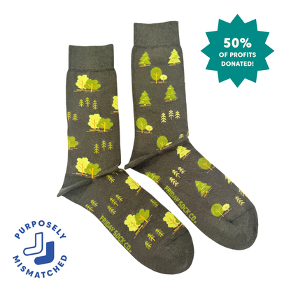 Friday Sock Co. - Men's Trees This Did Good Socks - Novelty Gift for Dad