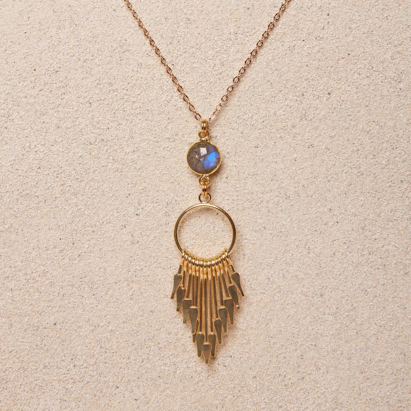 TISH Jewelry // Grace // Labradorite Spike Necklace