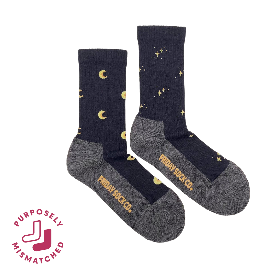 Friday Sock Co. - Women's Moon Merino Wool Socks - Cozy Everyday Socks