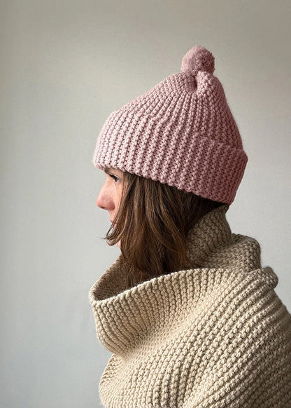 Diy Learn To Knit Craft Kit: Classic Pom Beanie