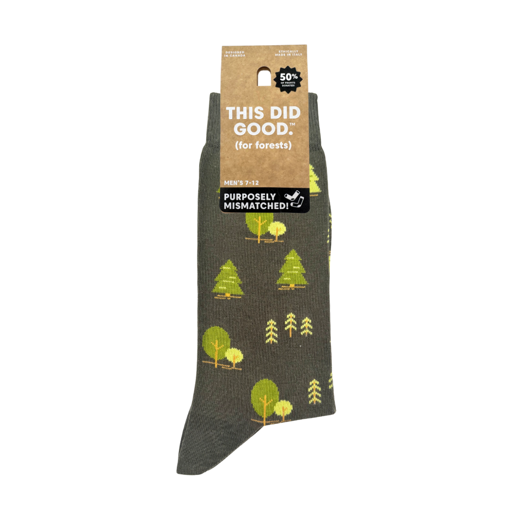 Friday Sock Co. - Men's Trees This Did Good Socks - Novelty Gift for Dad