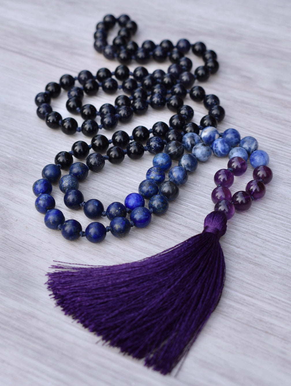 Mala Necklace | Midnight Sky