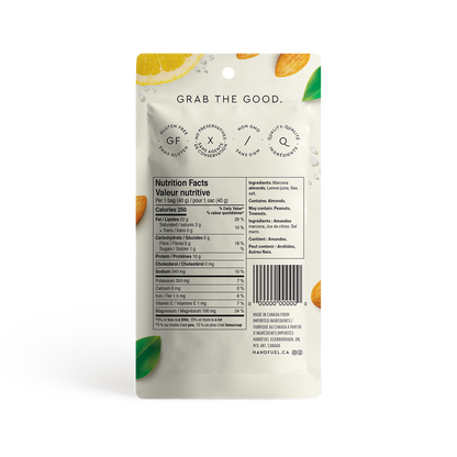 Lemon Marcona Almonds 40g | Handfuel
