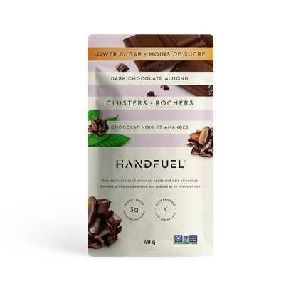 Dark Chocolate Almond Clusters 40g | HandFuel