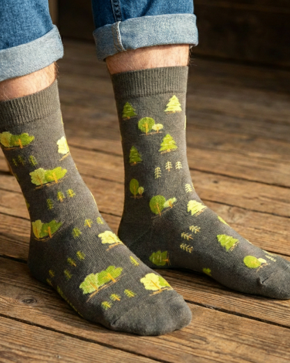 Friday Sock Co. - Men's Trees This Did Good Socks - Novelty Gift for Dad