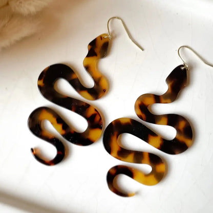 Earrings | Acetate Snake Dangle