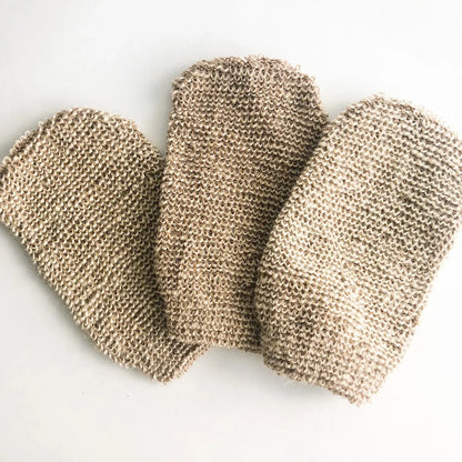 Natural Jute Mitt - Organic Biodegradable Exfoliating