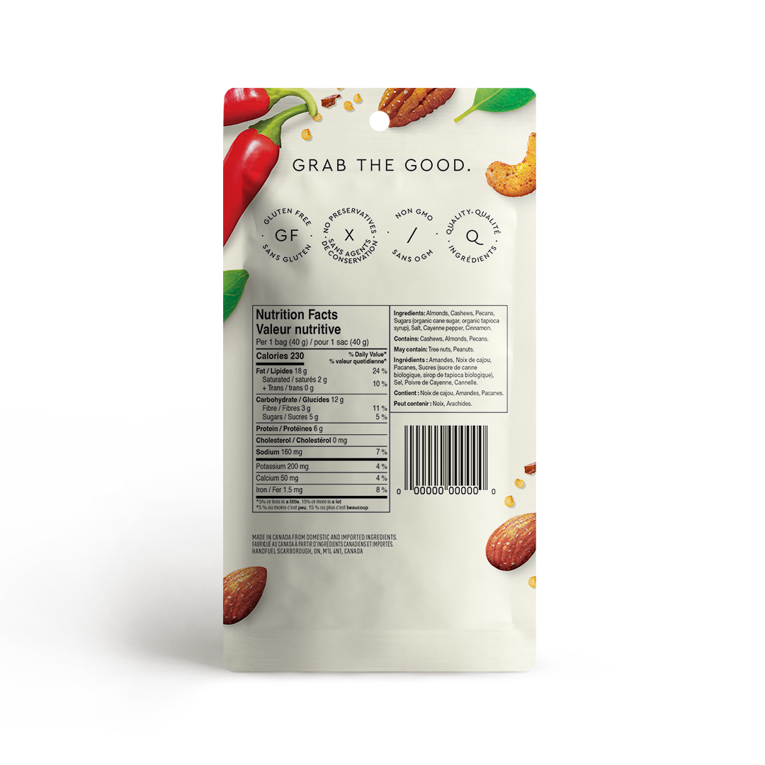 Sweet Chili Nut Mix 40g | Handfuel