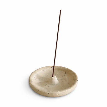 Still Travertine Incense Holder| Bursera
