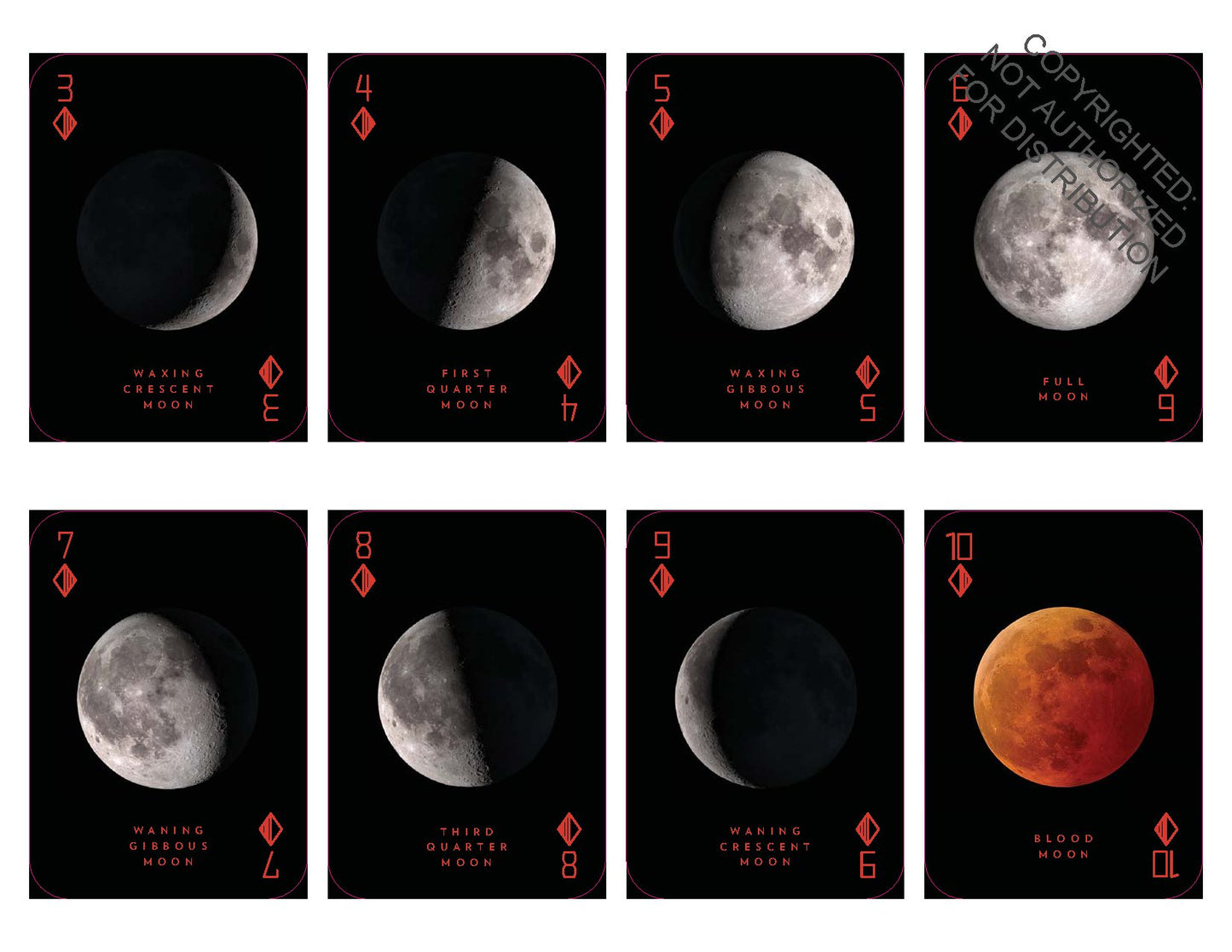 Moon Playing Cards