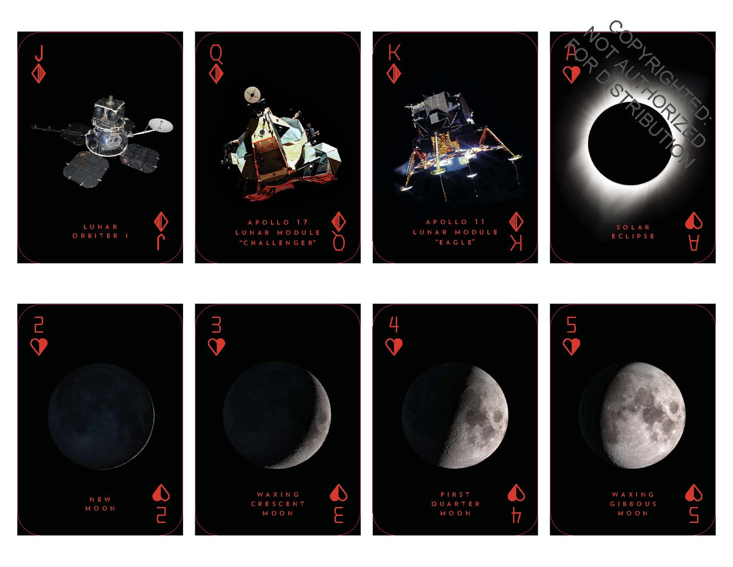 Moon Playing Cards