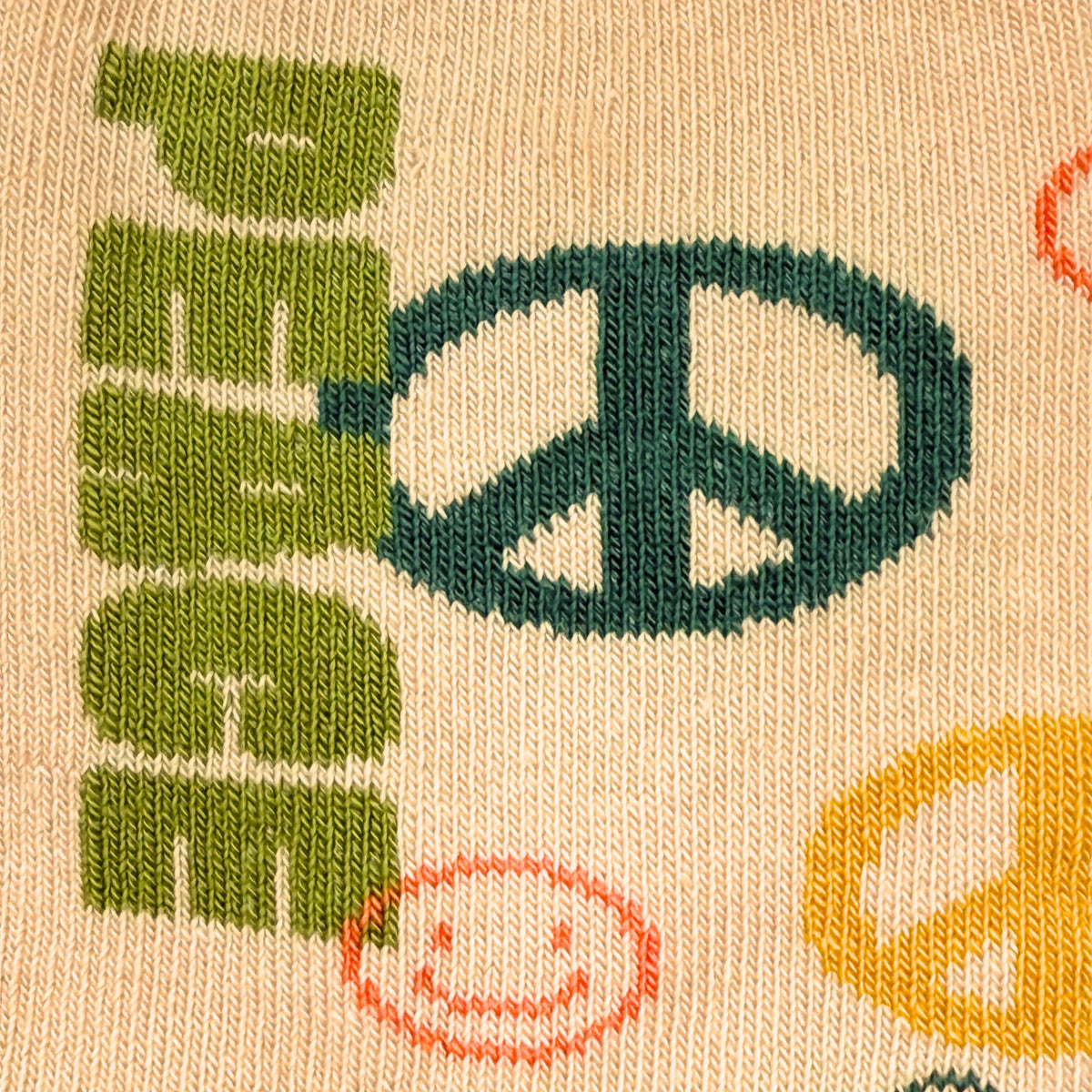 Friday Sock Co. - Kid's Peace and Love Crew Socks - Fun Patterns for Kids: Large (Age 8-12)