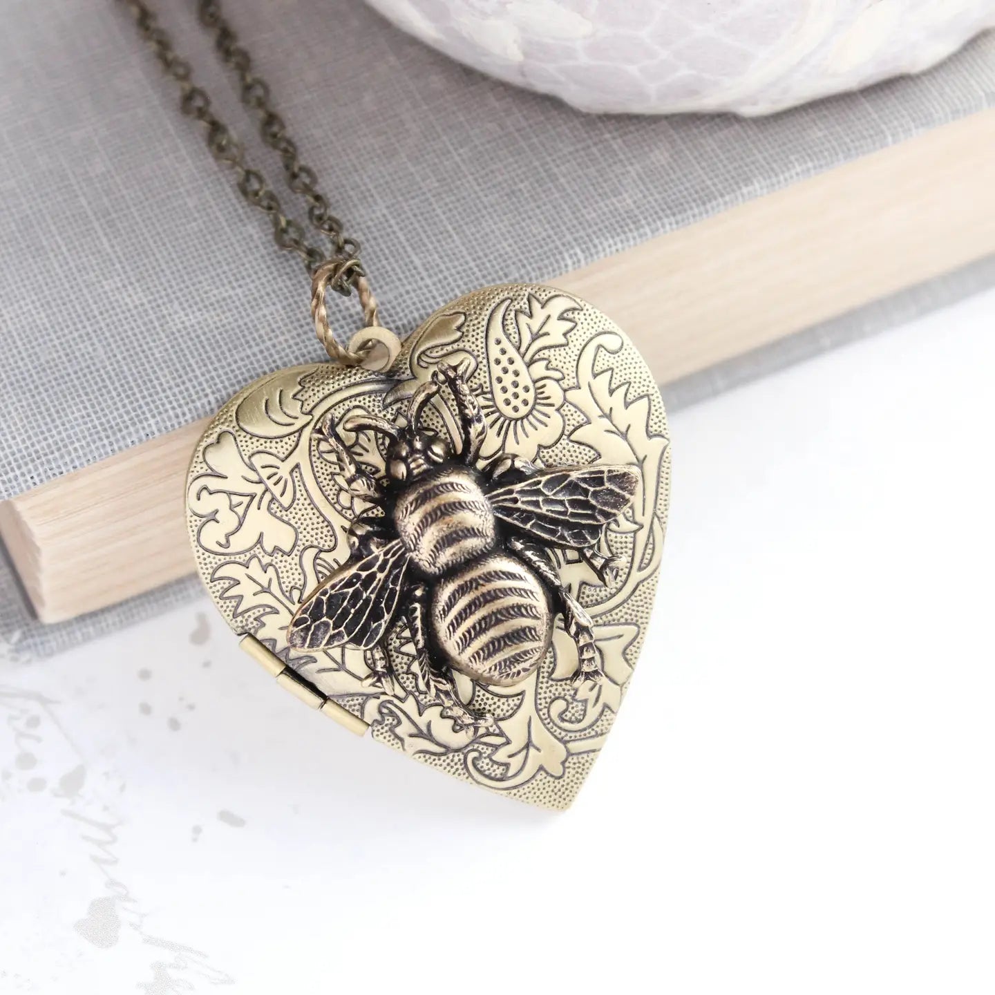 Antiqued Brass Locket | A Pocket of Posies