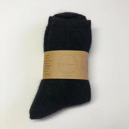 Billy Bamboo - Fluffy Angora Socks - Neutral