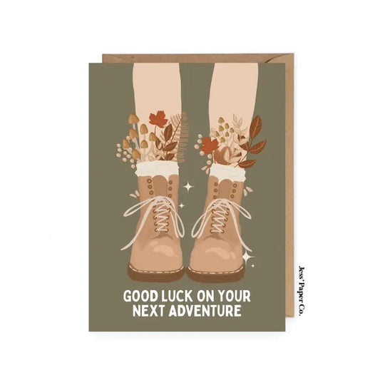 Jess' Paper Co - Good Luck On Your Next Adventure Card