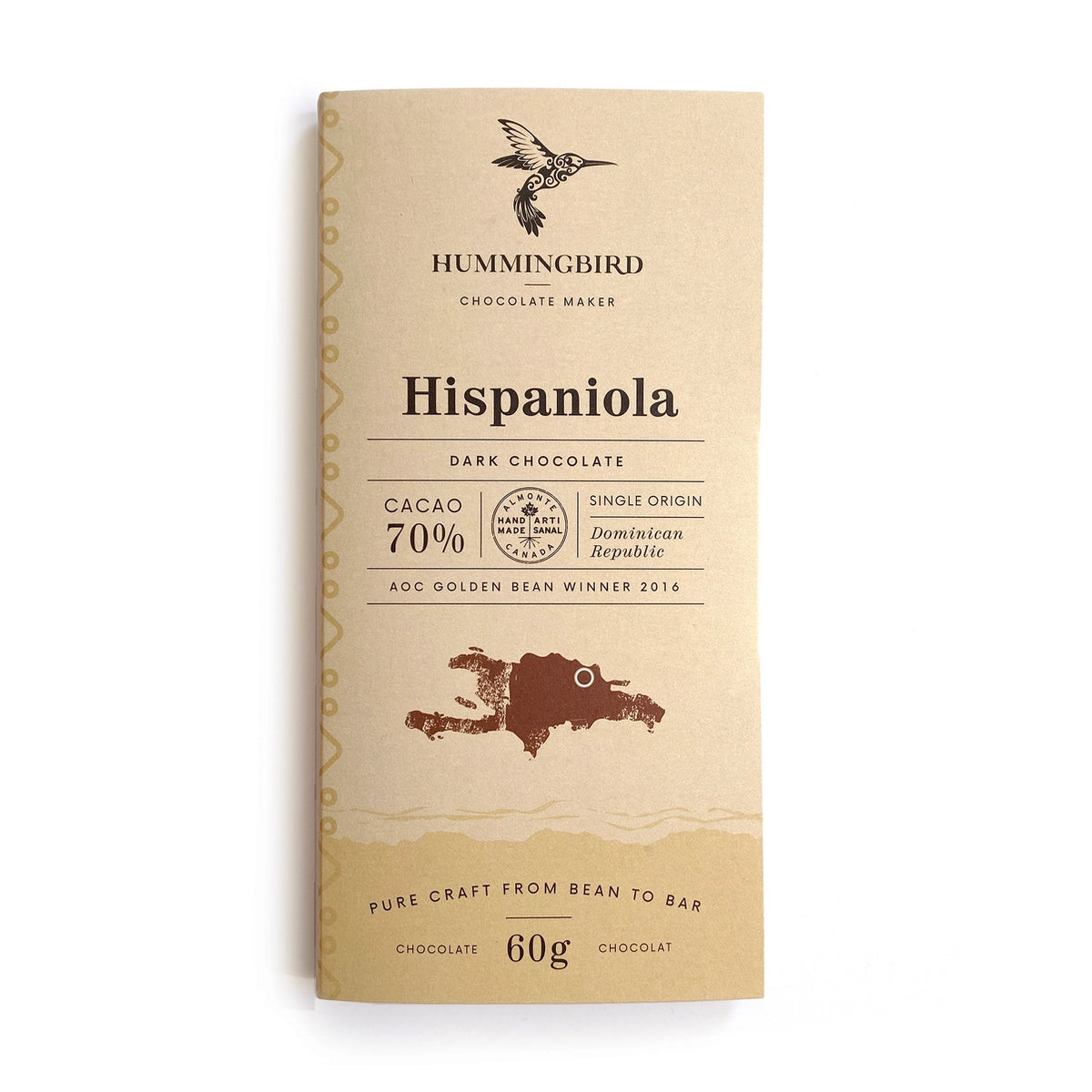 Chocolate Bar | Hispaniola 70% | Hummingbird