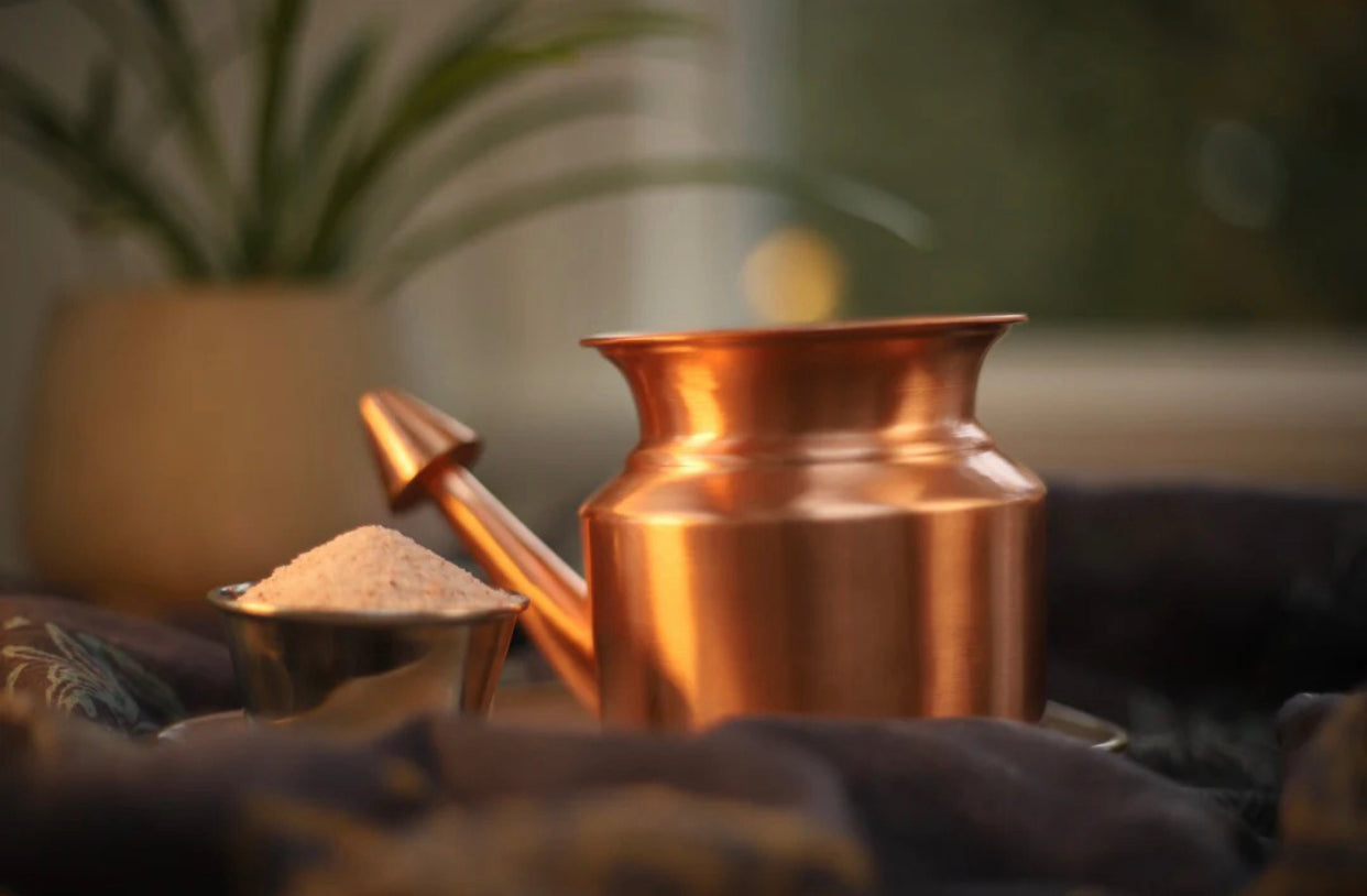 Vyasa Ayurveda Copper Neti Pot for Jal Neti