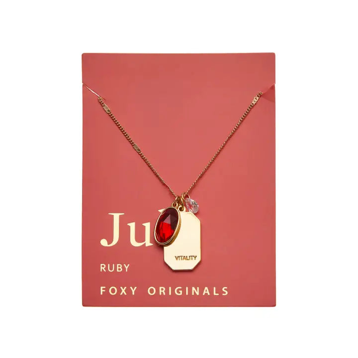 Foxy Originals - July Birthstone Necklace