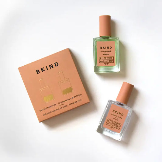 BKIND Manicure Pack - Nail Polish Duo - Base and Top Coats