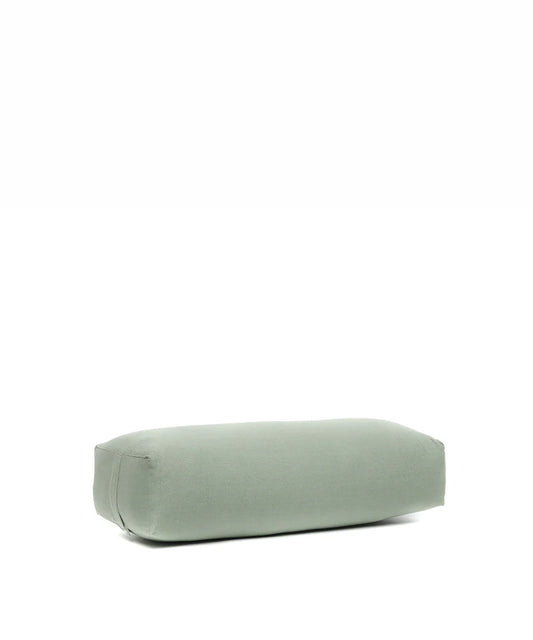 Moss Green Cotton Rectangular Bolster | B,Halfmoon