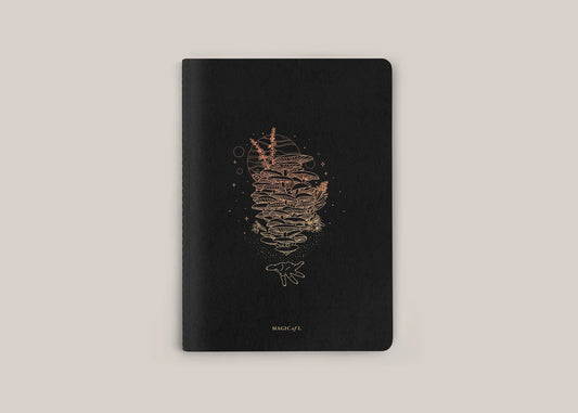 Magic Of I Astro-Mycology Notebook - Enoki