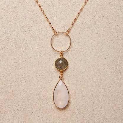 TISH Jewellery - Cherice Quartz & Labradorite Necklace