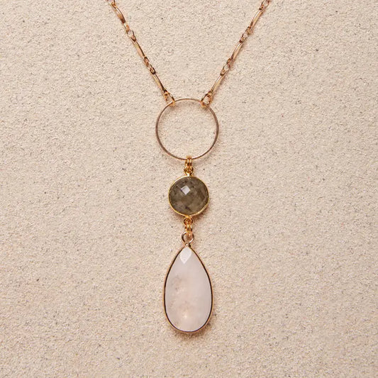 TISH Jewellery - Cherice Quartz & Labradorite Necklace