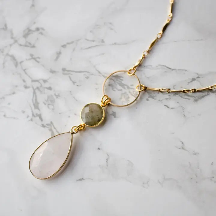 TISH Jewellery - Cherice Quartz & Labradorite Necklace