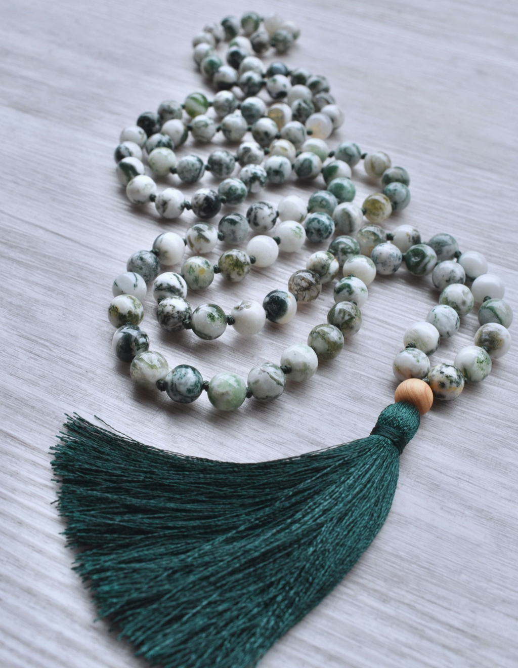 Alpine 108 Bead Mala Necklace | Salt and Moon