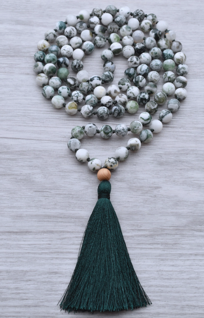 Alpine 108 Bead Mala Necklace | Salt and Moon