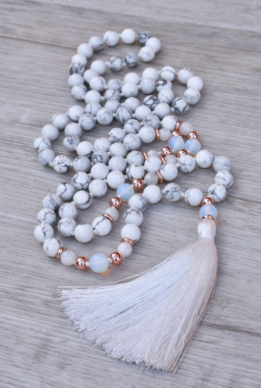 Copper Moon 108 Bead Mala Necklace | Salt and Moon